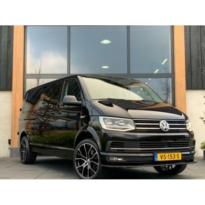 Volkswagen Transporter 2.0TDI 204PK DSG-7 LANG DC ZWART LED/
