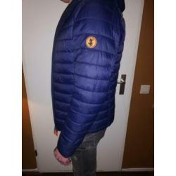 Save the duck jas, Merk jas, Blauw, maat M