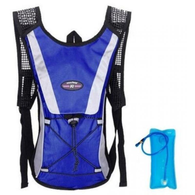Rugzak waterzak rugtas mtb fietstas camelbak racefiets blauw