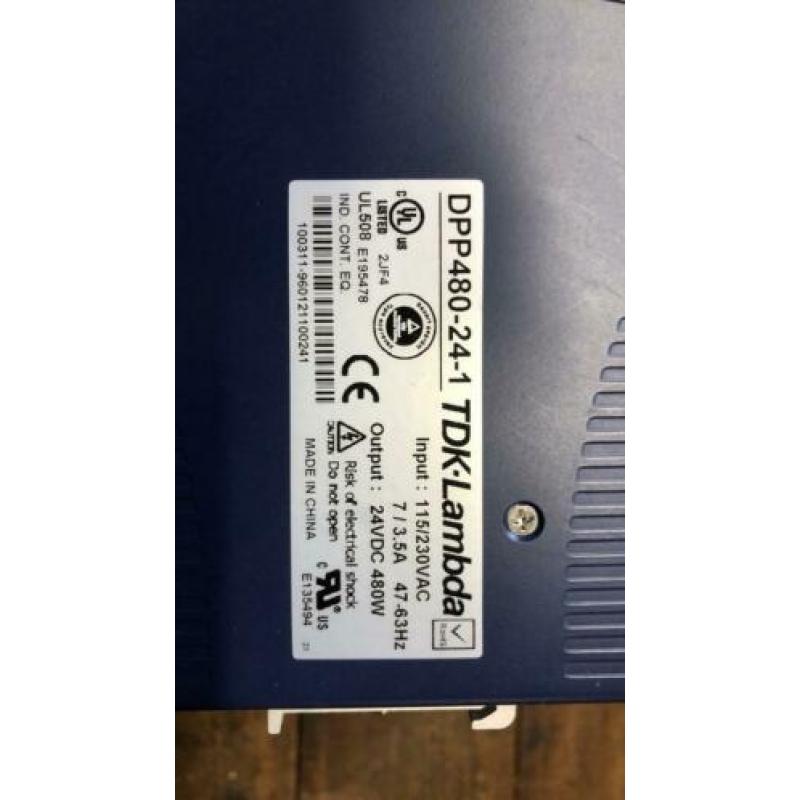 TDK-Lambda Voeding: 230V AC, 24V DC - 20A