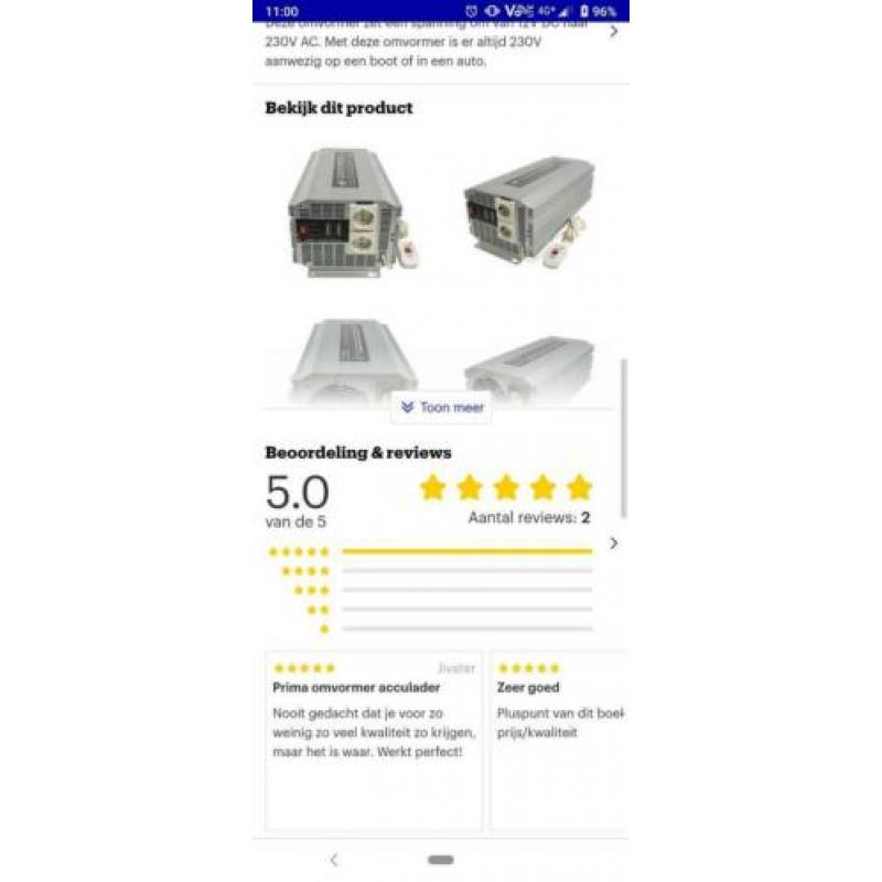 HQ omvormer 2500w bijna nieuw