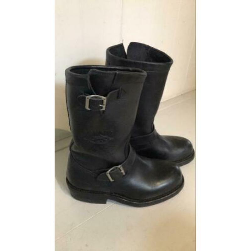 Sancho zwarte leren biker boots maat 36