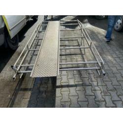 RvS imperiaal ford transit extra hoog dak+deurlader
