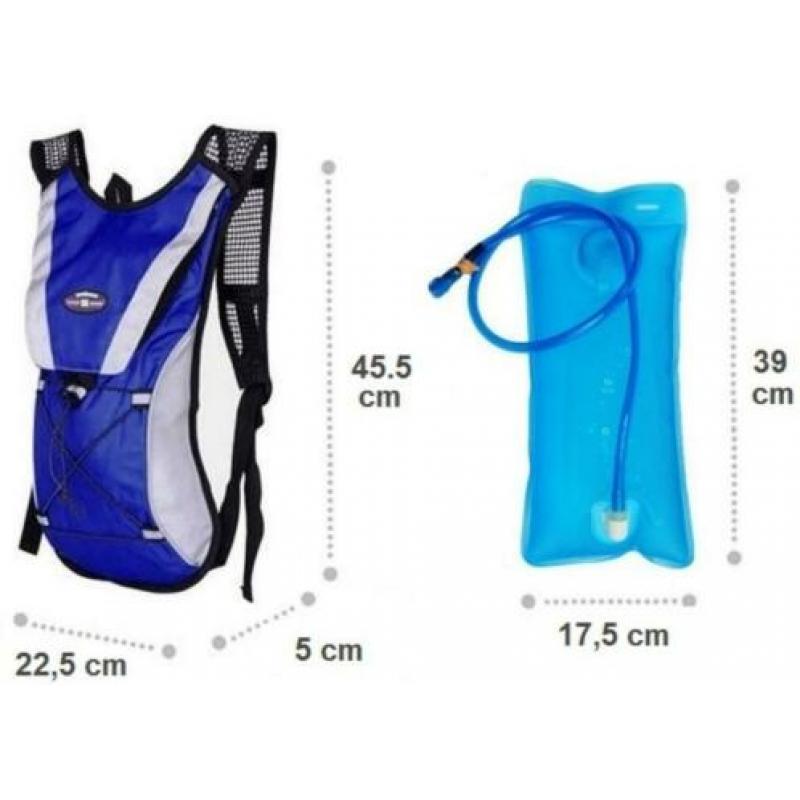Rugzak waterzak rugtas mtb fietstas camelbak racefiets blauw