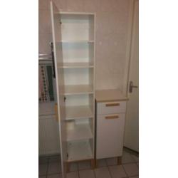 Wastafel onderkast met 2 losse staande kasten