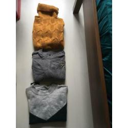 3 gebruikte zachte warme winter truitjes