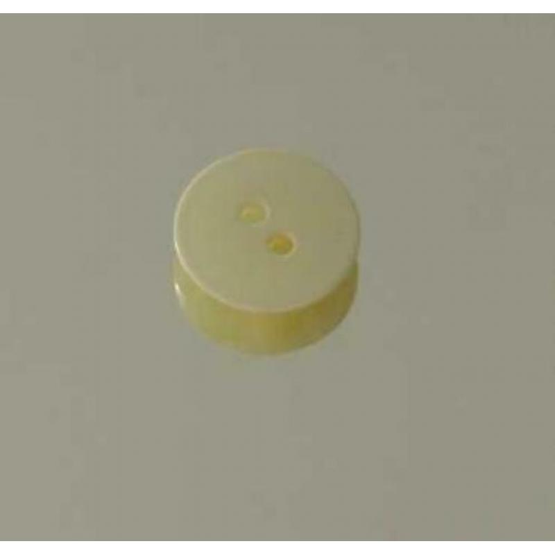 Vintage kunststof knoop nr L452 creme parelmoer effect