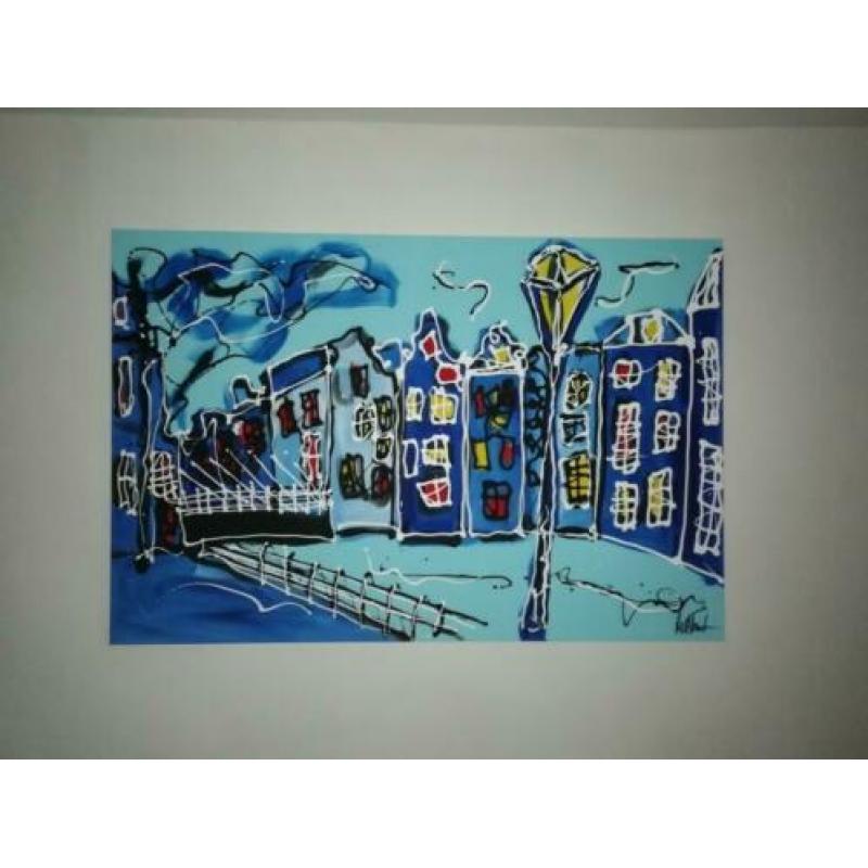 Originelen werken Rick Triest Acryl op kwaliteit doek (kan z