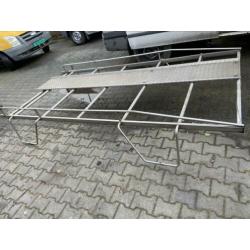 RvS imperiaal ford transit extra hoog dak+deurlader