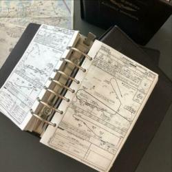 Jeppesen flightsimulator kaarten.