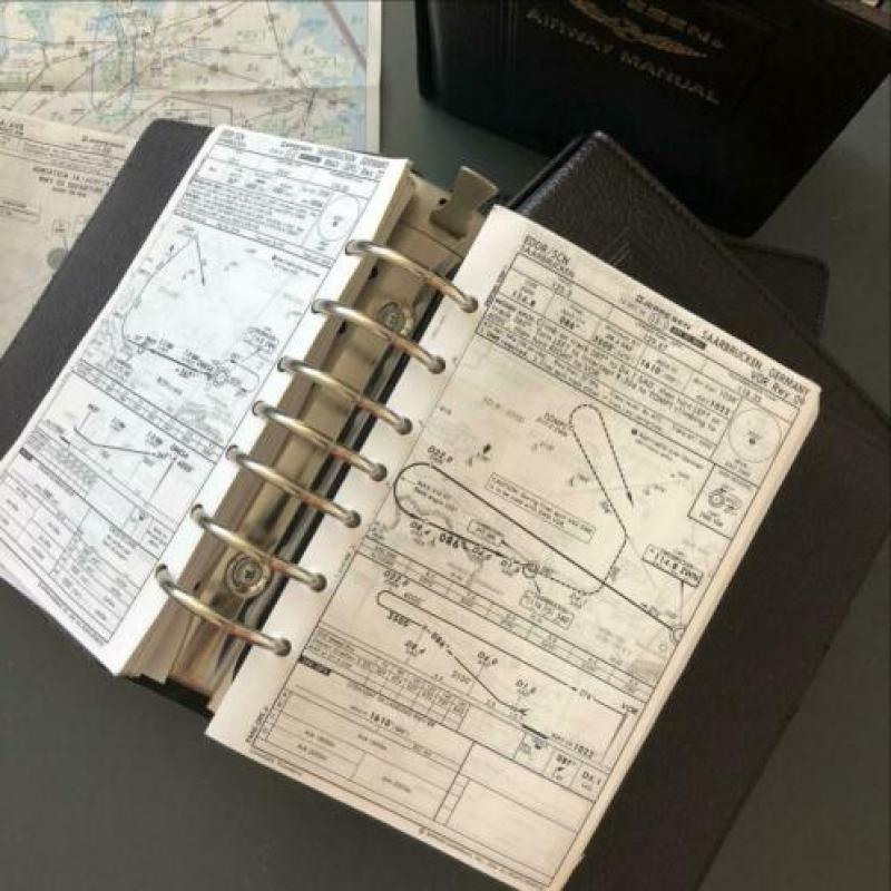 Jeppesen flightsimulator kaarten.