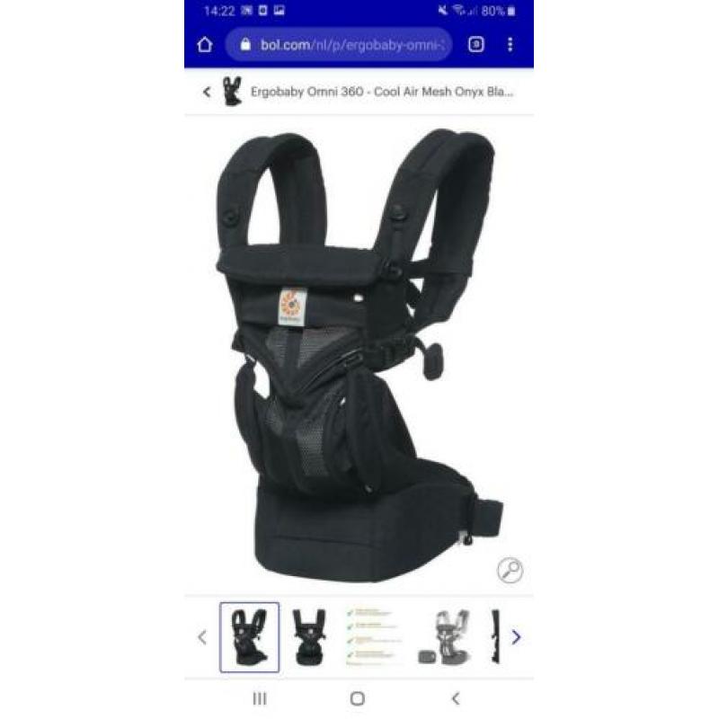 Ergobaby Omni 360 Cool Air Mesh - Onyx Black