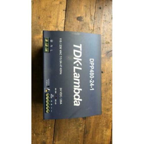 TDK-Lambda Voeding: 230V AC, 24V DC - 20A