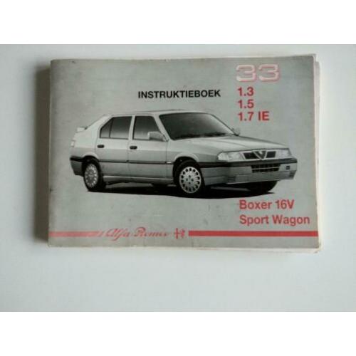 Instruktieboekjes Alfa Romeo 33 + Sportwagon