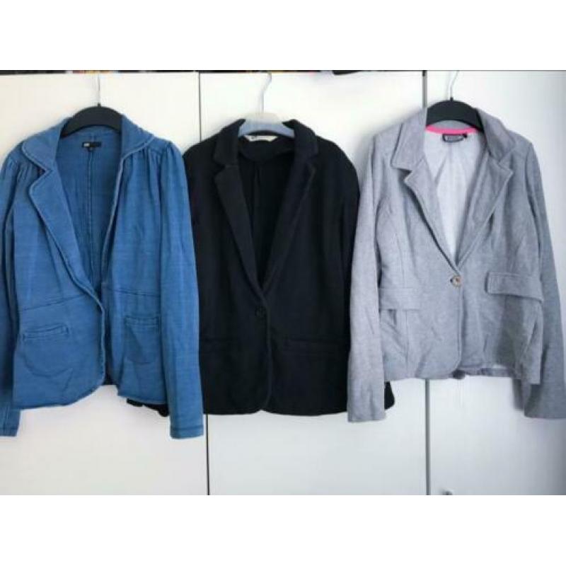 Leuke blazer jasjes van joggingstof maat 146-164