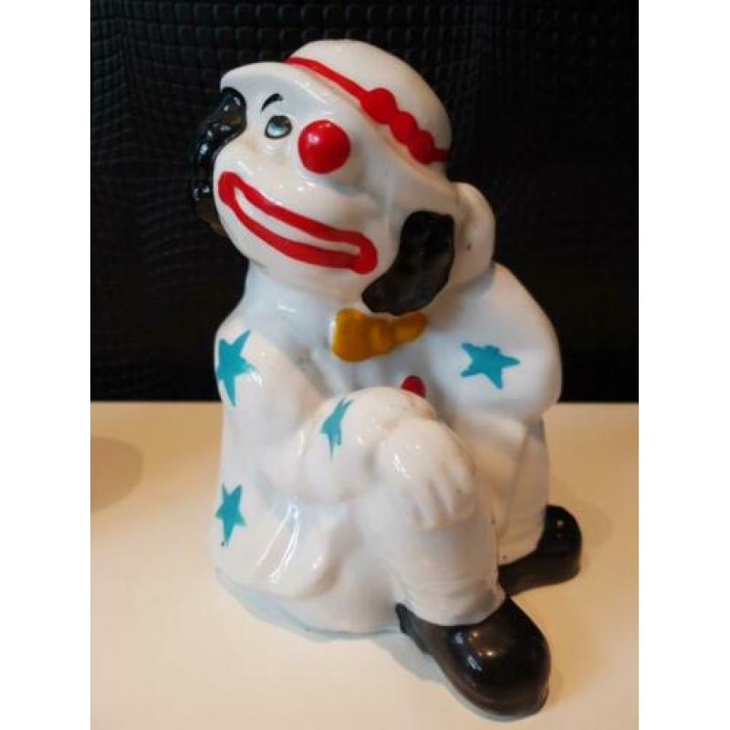 Set boekensteunders beeldjes clown 15cm !