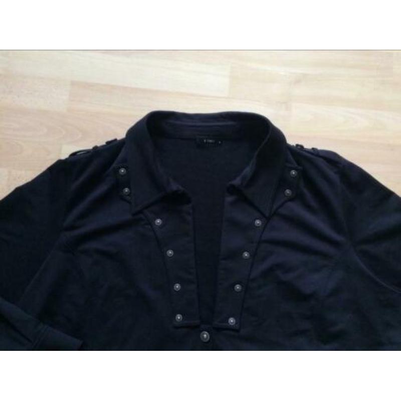 X-Two zwart vest met sierknopen mt 56/58 nieuw