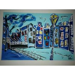 Originelen werken Rick Triest Acryl op kwaliteit doek (kan z