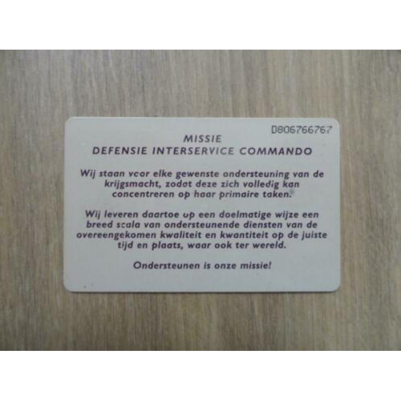 Telefoonkaart Defensie Interservice Commando (DICO)
