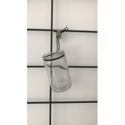 rek zwart H80 B50 3kleinen vaarsen en 2 hang bakjes +vlinder