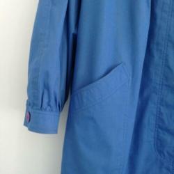 vintage (regen)jas met schoudervulling+epauletten, jaren 80