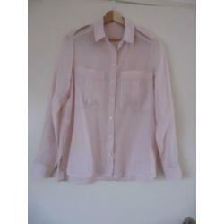 Mooie pastelroze blouse maat 36