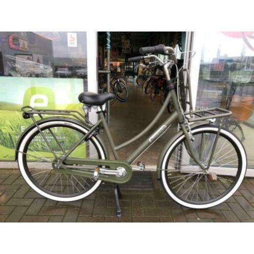 Fietsmaster popal prestige n7 army mat groen transportfiets
