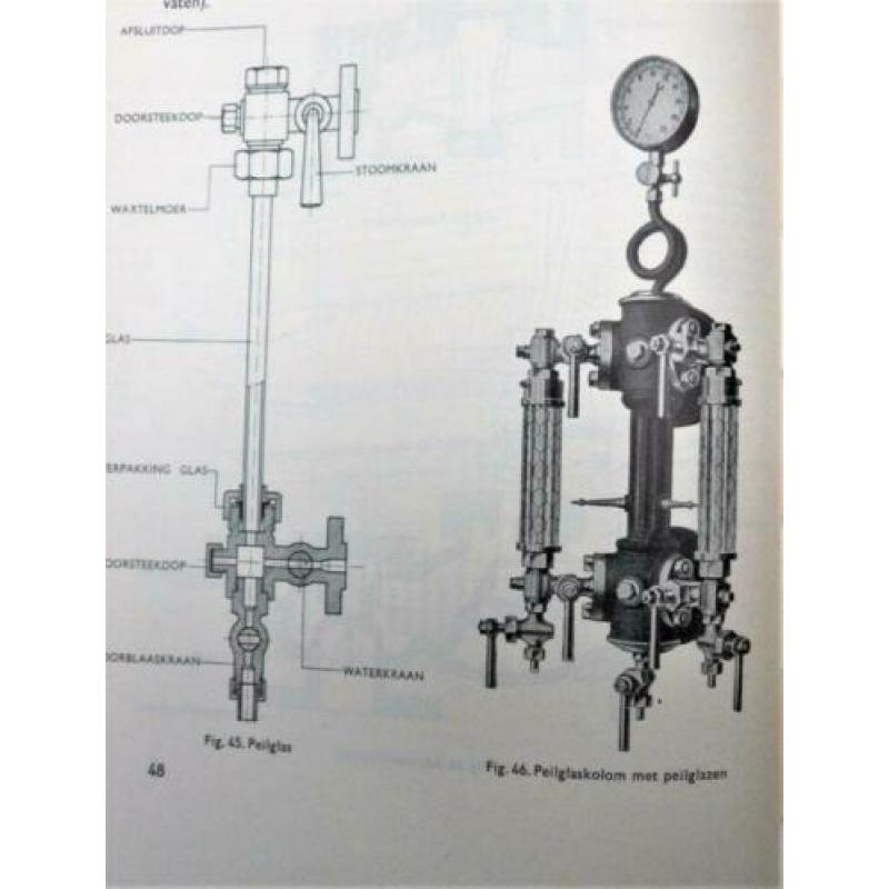 studieboek 1957 calorische werktuigen ketels stoom pompen.