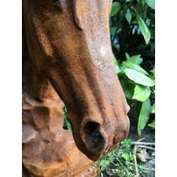 Paarden hoofd gemaakt van ijzer-paard-paardenhoofd