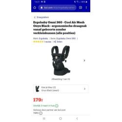 Ergobaby Omni 360 Cool Air Mesh - Onyx Black
