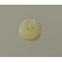Vintage kunststof knoop nr L452 creme parelmoer effect
