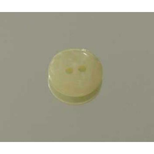 Vintage kunststof knoop nr L452 creme parelmoer effect
