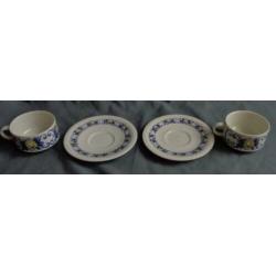 VILLEROY & BOCH CADIZ 2x thee kop en schotel H5,5xO9cm 20cl