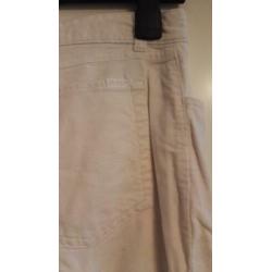 Wit fluweel lange broek MAC jeans mt 44 ZGAN katoen elastane