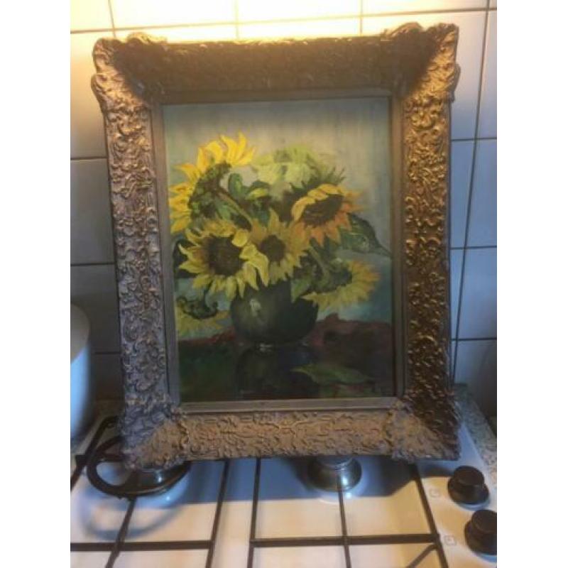 Bloemen schilderij 2 stuks