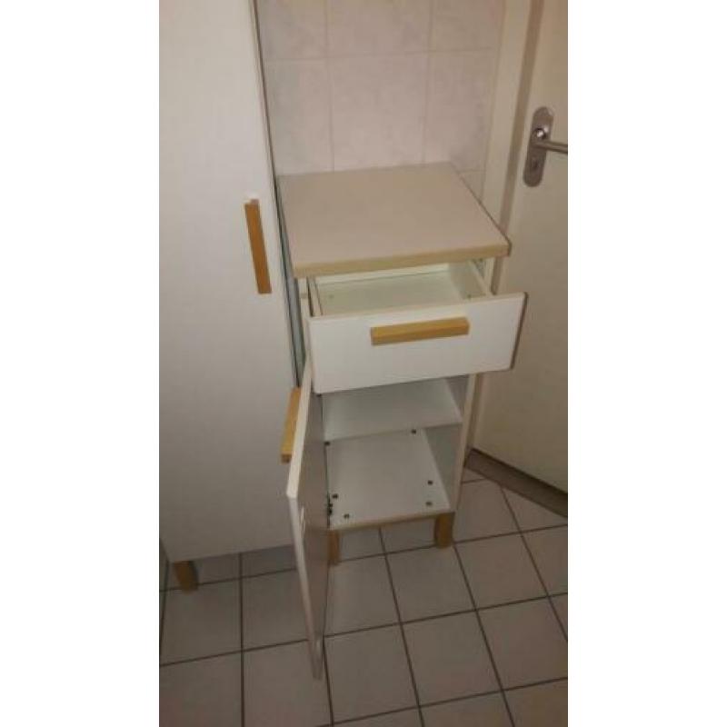 Wastafel onderkast met 2 losse staande kasten