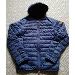 Save the duck jas, Merk jas, Blauw, maat M