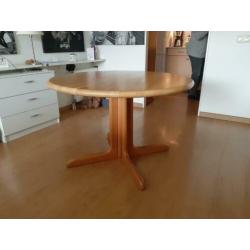 Blank massief eiken uitschuifbare design tafel