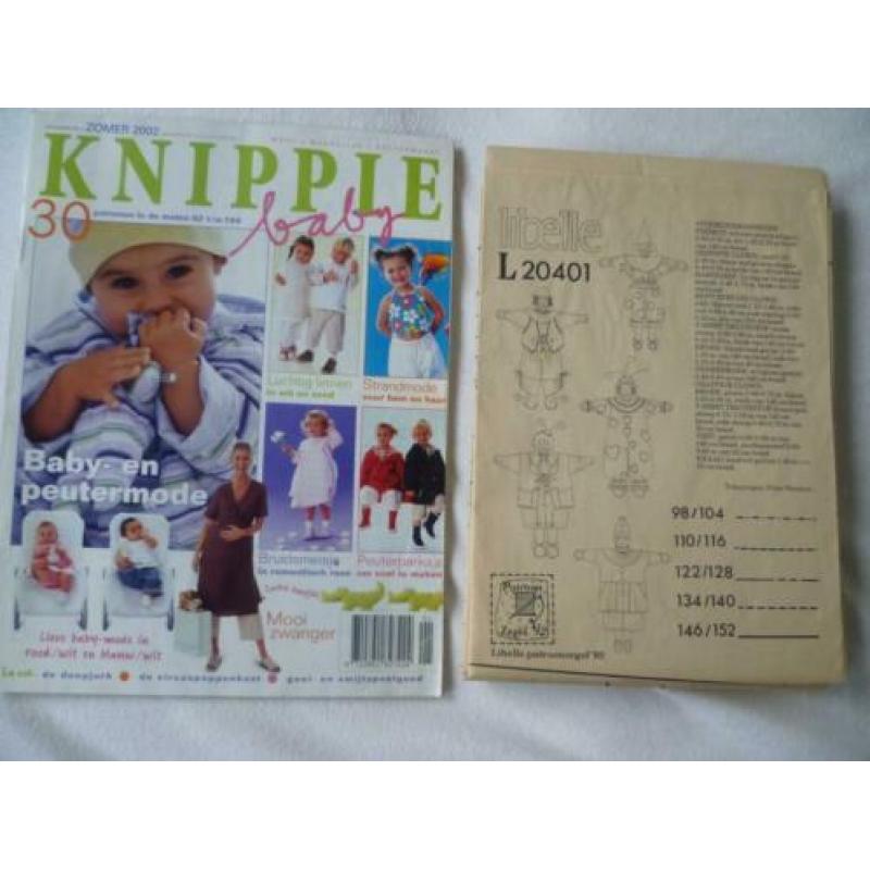 3 knipmodes en 2 knippies en libelle patronenblad