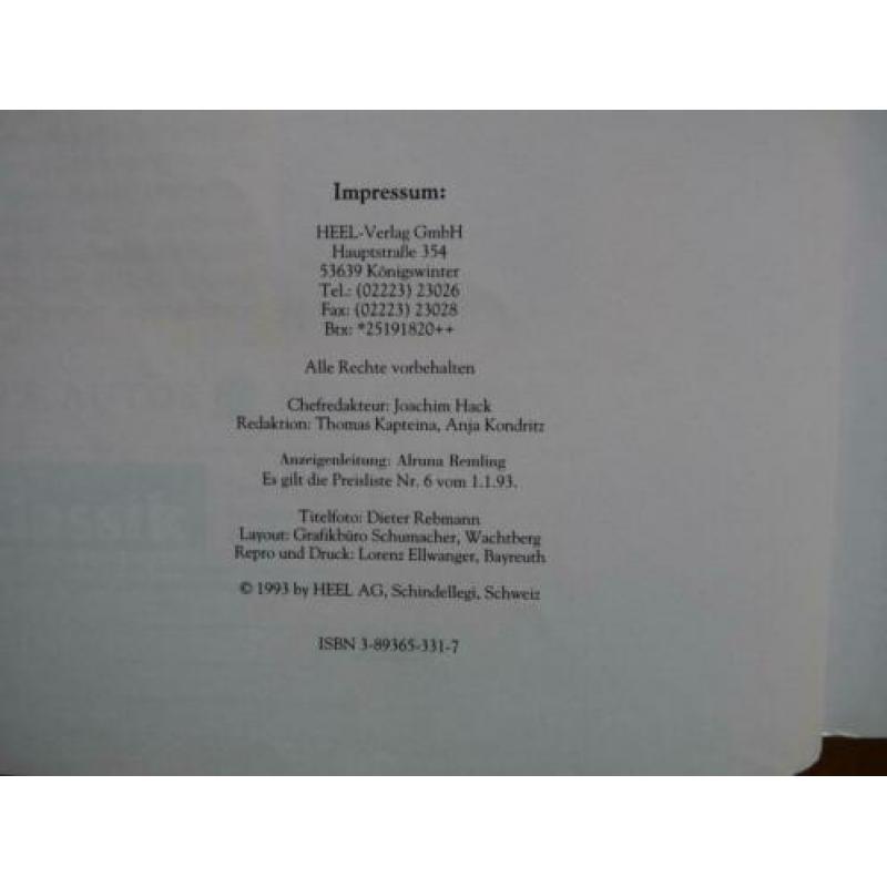 Oldtimer katalog Joachim Hack 94/01
