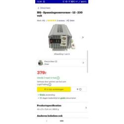 HQ omvormer 2500w bijna nieuw