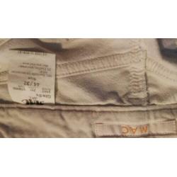 Wit fluweel lange broek MAC jeans mt 44 ZGAN katoen elastane