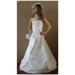 146-152 roze bruidsmeisjesjurk feestjurk kinderbruidskleding