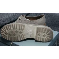 grijze echt leren schoenen van MANFIELD