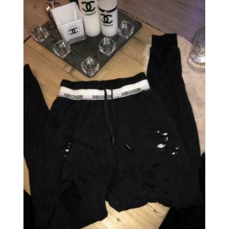 Reinders jogging gaten pants maat XS zwart