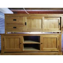 Verschillende nieuwe teakhouten tv meubels vanaf 125euro