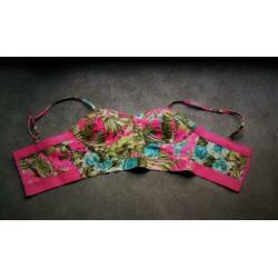 Madonna 50s vintage retro pin-up top bustier blouse mt M-L