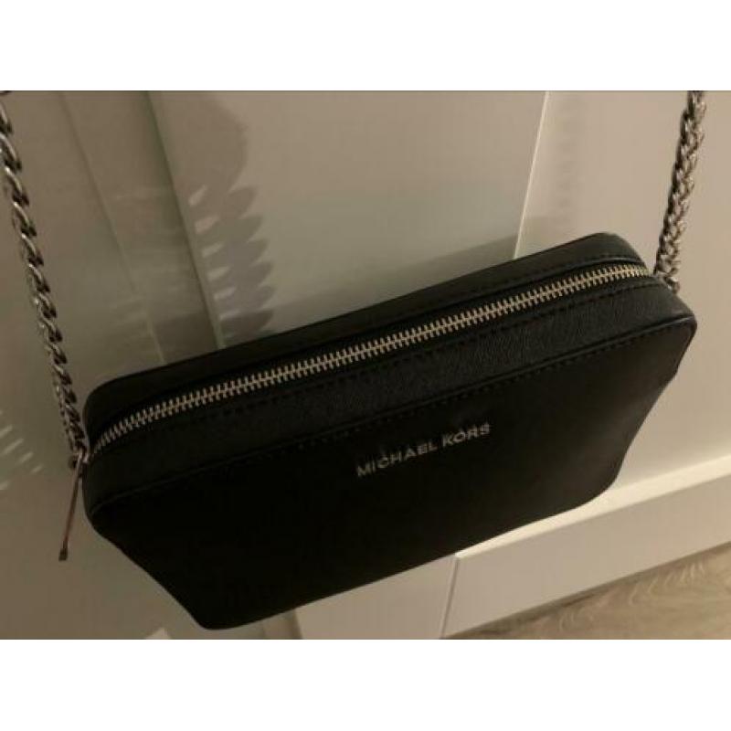 Michael kors crossbody zwart met zilver origineel