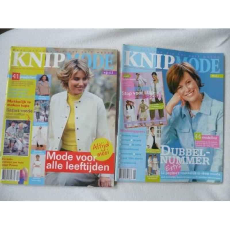 3 knipmodes en 2 knippies en libelle patronenblad