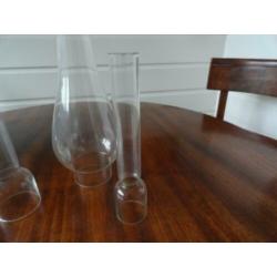 3 Lampenglazen voor Olielampen